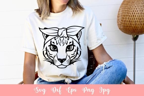 A Cute Tiger Design for Embroidered Apparel and Crafts