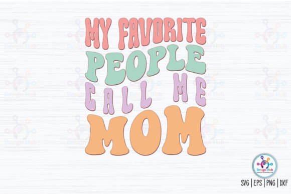 A Retro Mom Embroidery Design in Real Project Use